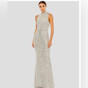 MacDuggal Gold Sequin Dress